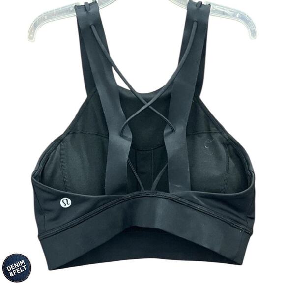 Lululemon Strong at Heart Bra *Medium Support, C/D Cup w/ Removable Pads Black - Picture 10 of 12